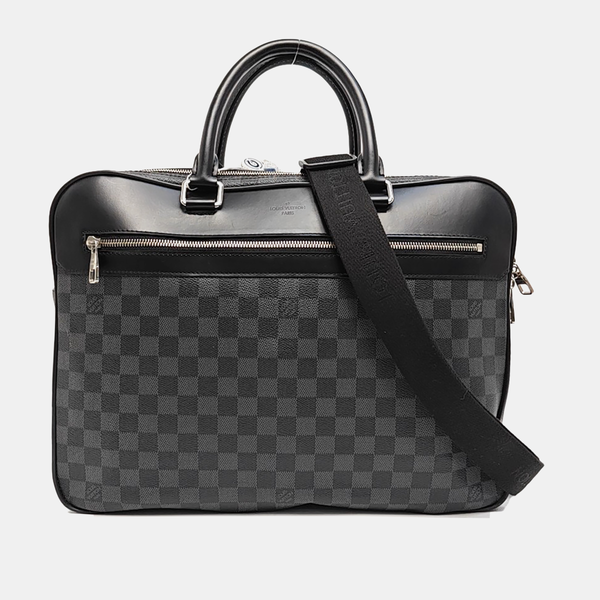 PORTE-DOCUMENTS GM Damier Graphite Coated Canvas Gray