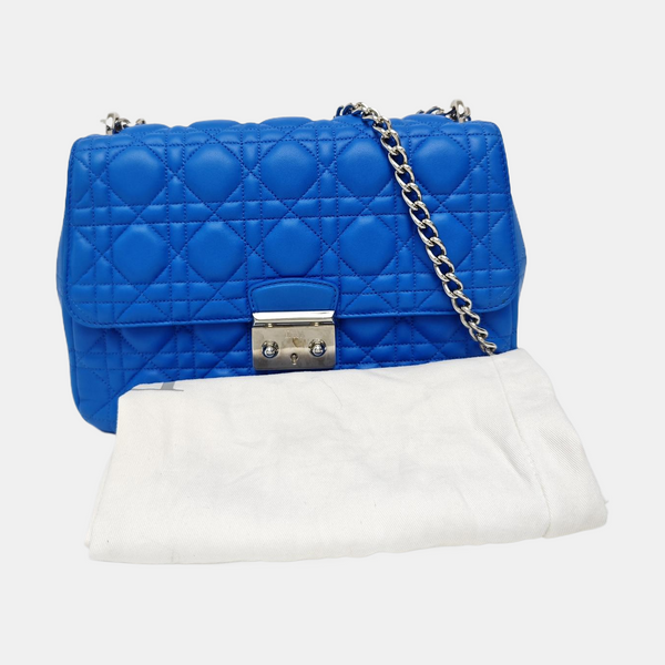 Miss Dior Cannage Lambskin Blue