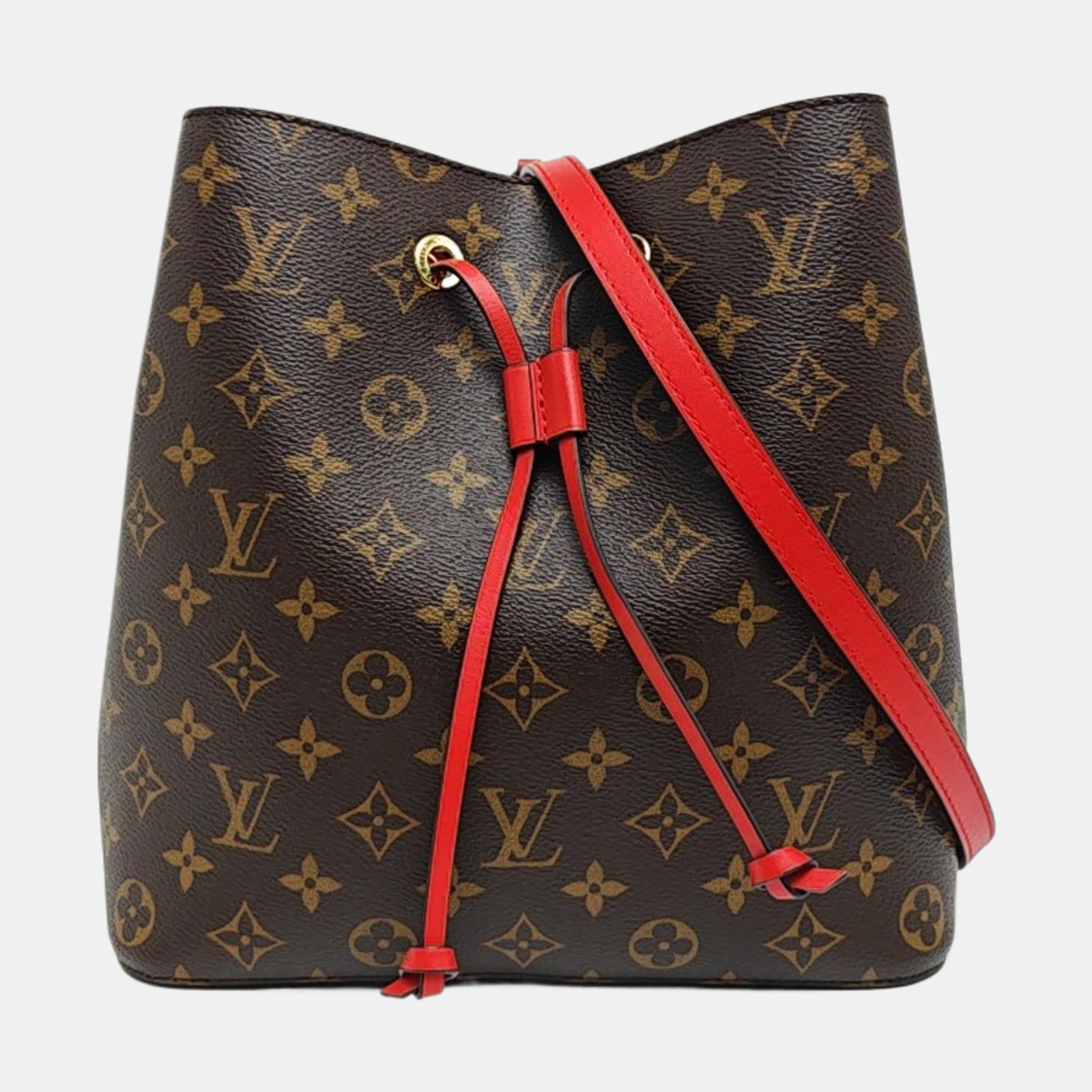 NÉONOÉ MM Monogram Coated Canvas Brown