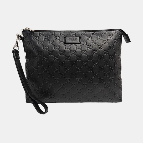Signature Monogram Calfskin Black