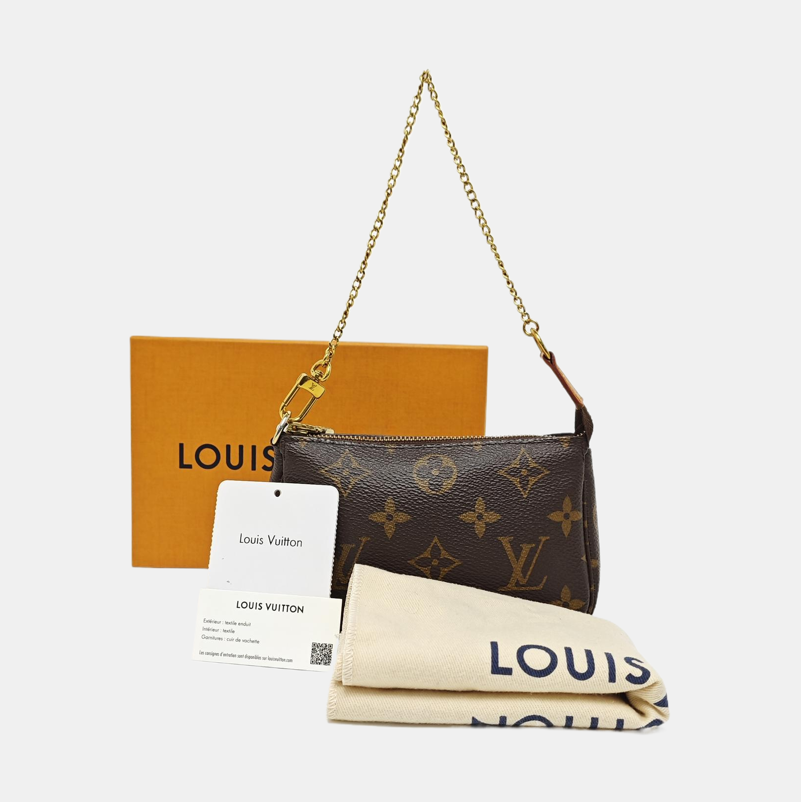 ACCESSOIRES Mini Monogram Coated Canvas Brown