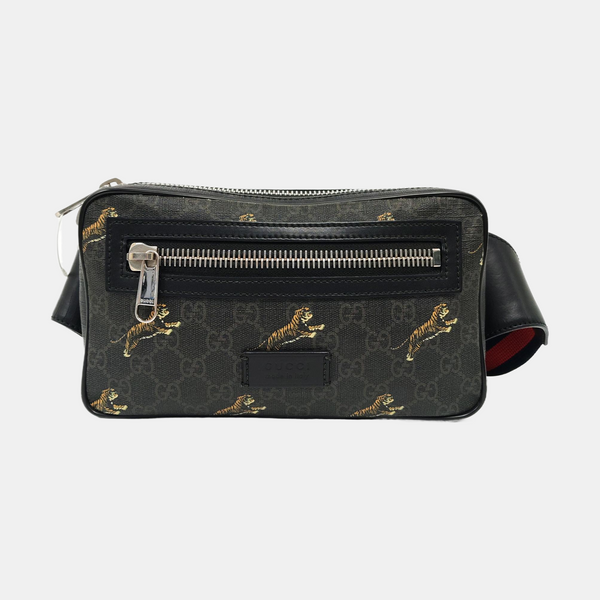 GG Supreme Monogram Coated Canvas Black