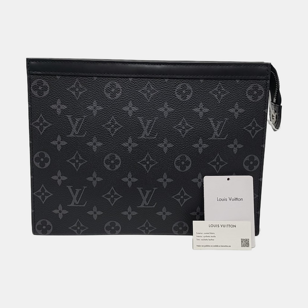 Pochette Voyag MM Monogram Coated Canvas Black
