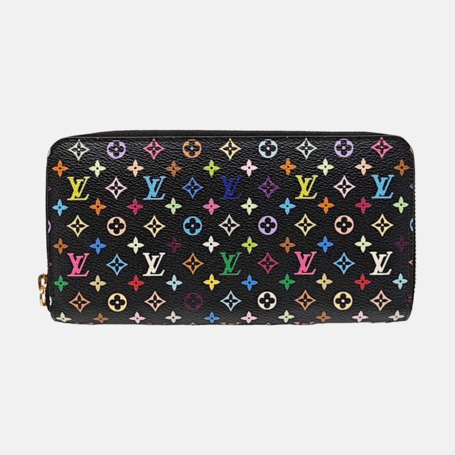 LV × TM ZIPPY Monogram Coated Canvas Black Wallet