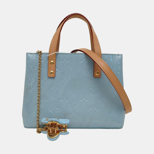 READE PM Monogram Patent Leather Blue