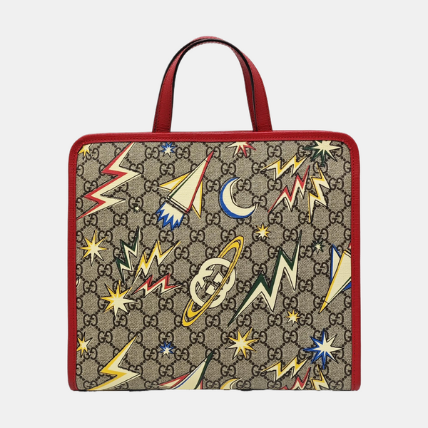 Children’s GG Bucket Monogram Coated Canvas Beige