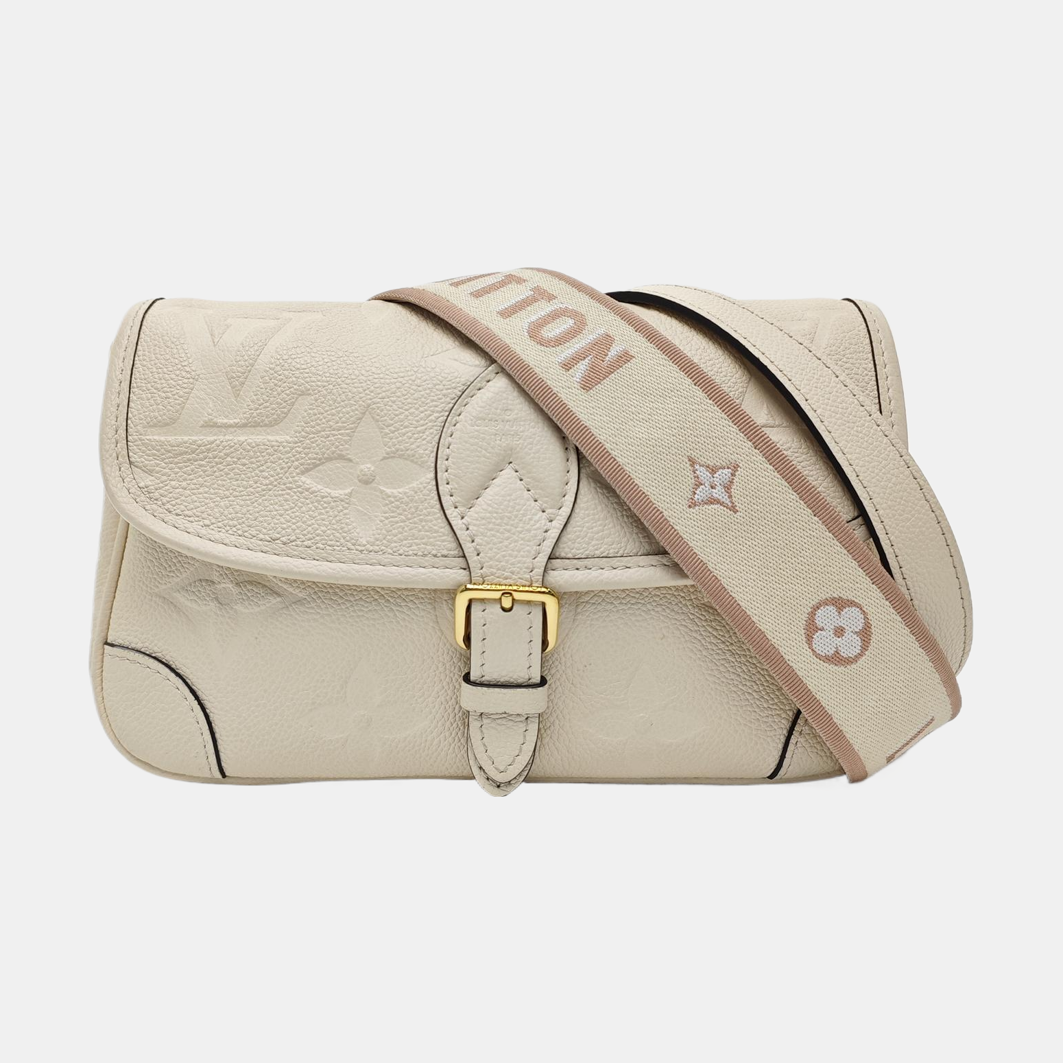DIANE Monogram Calfskin Beige