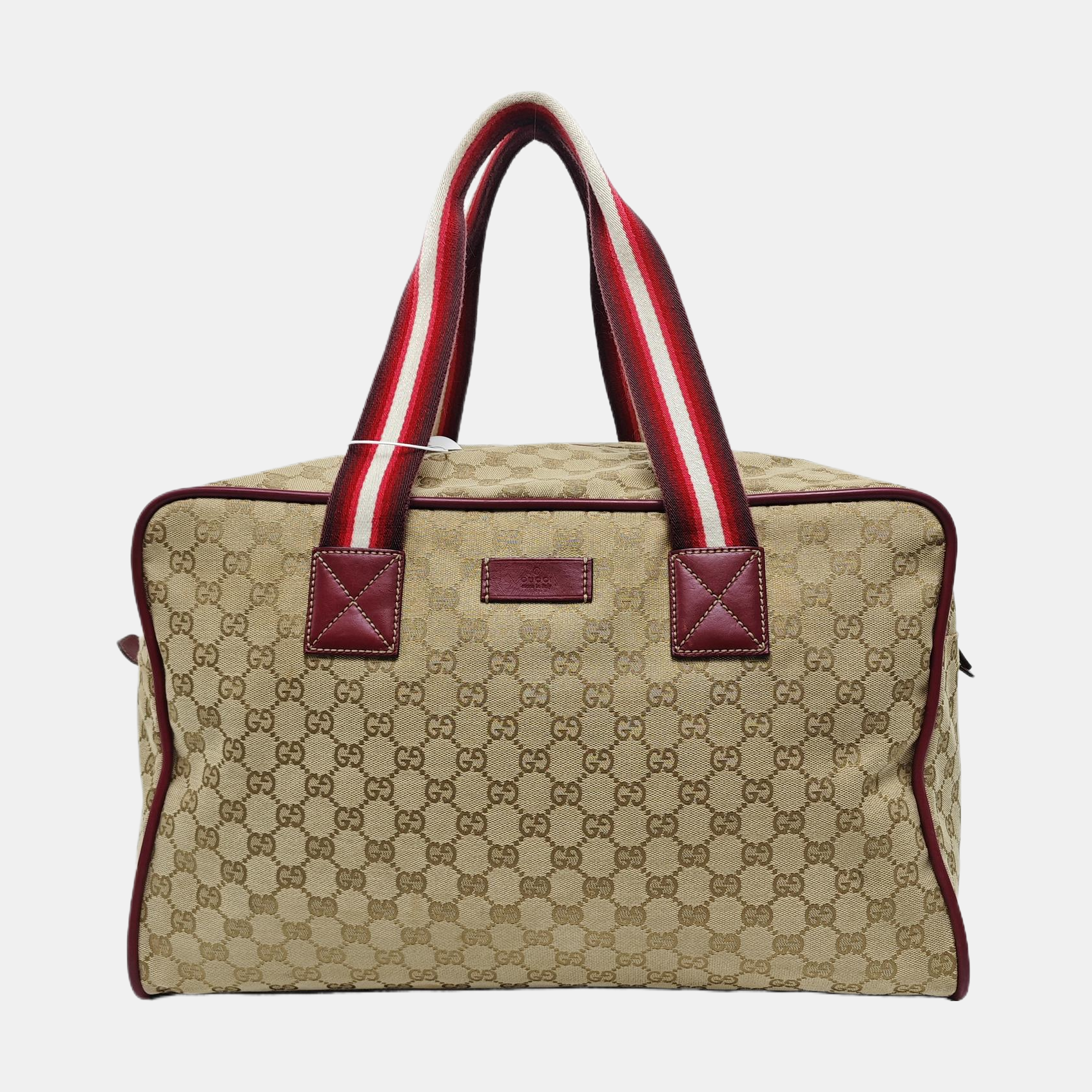 Monogram Canvas Tote Bag Beige