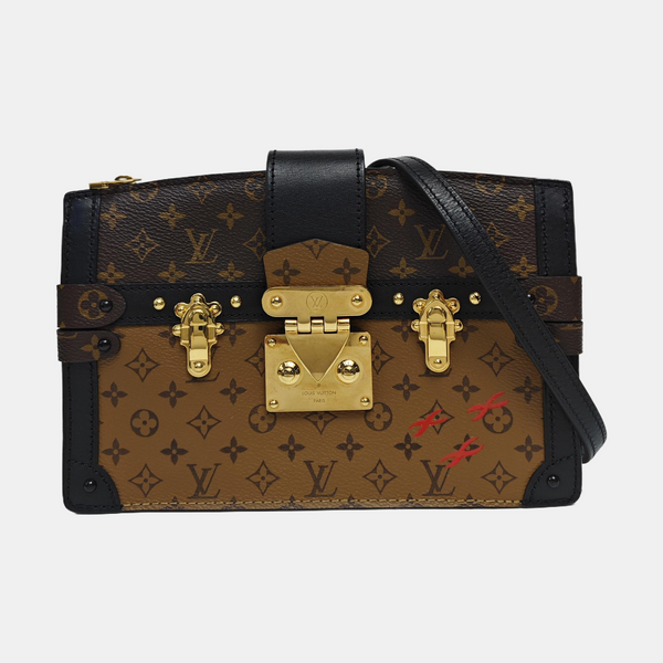 TRUNK Monogram Coated Canvas Brown