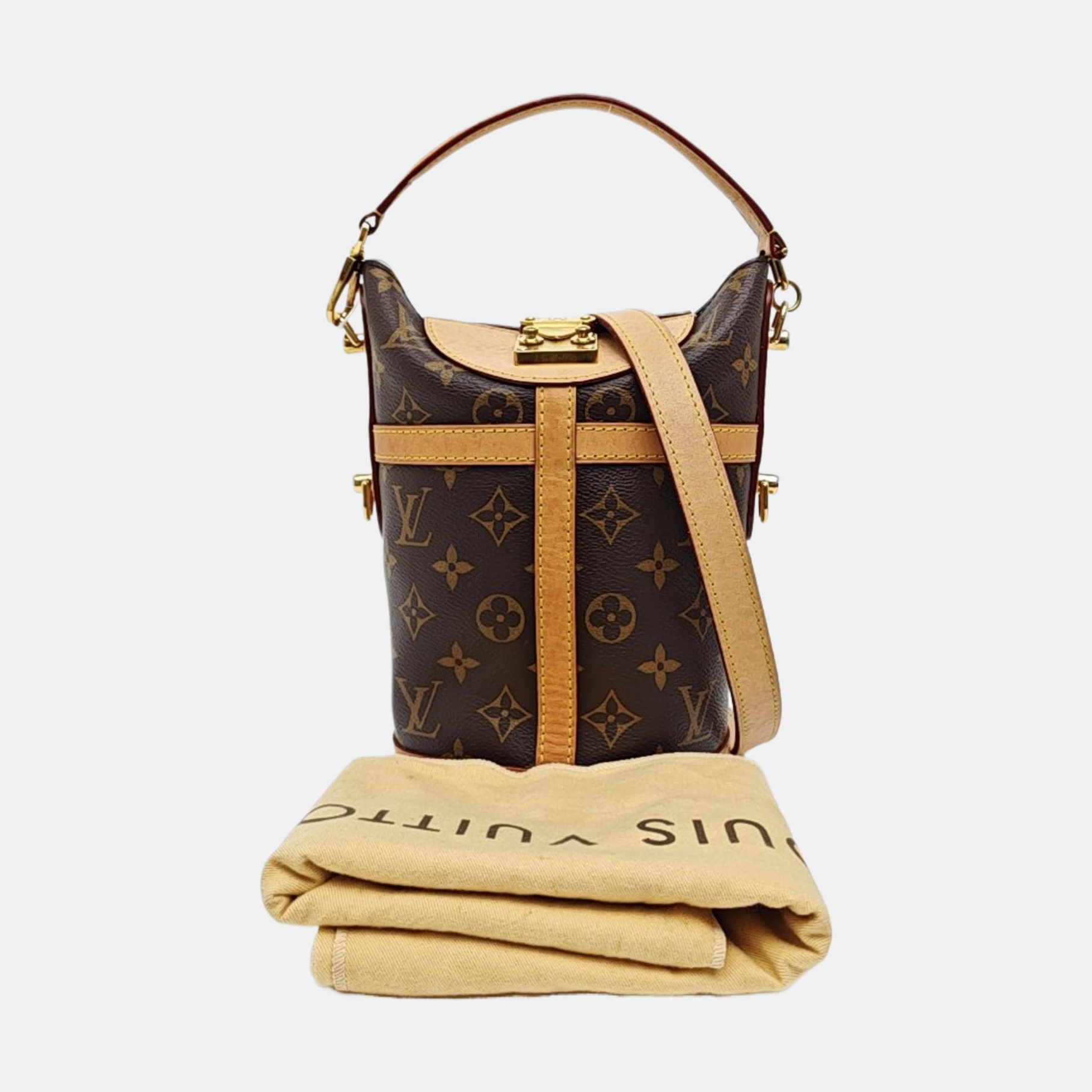 DUFFLE Monogram Coated Canvas Brown