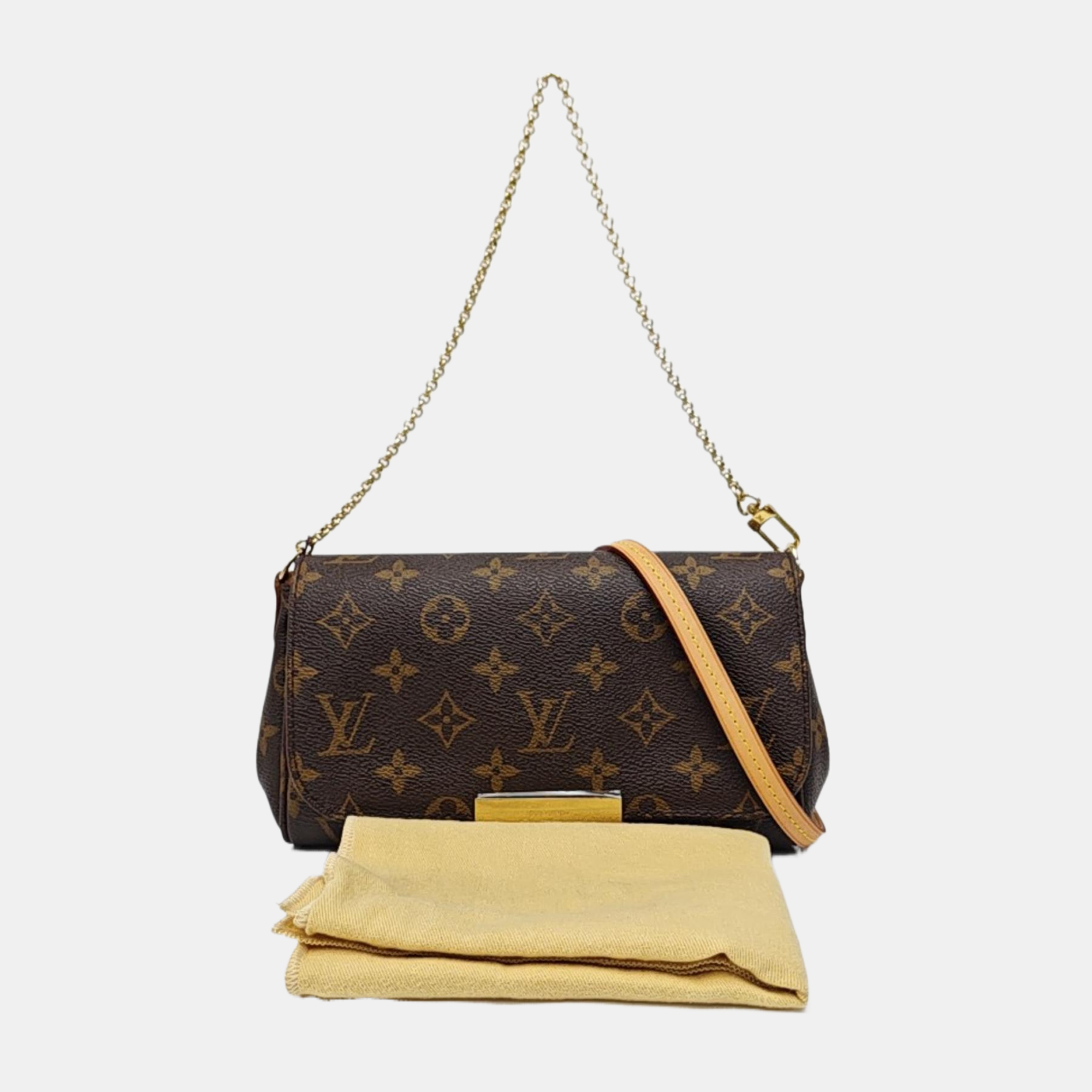 FAVORITE PM Monogram Coated Canvas Brown