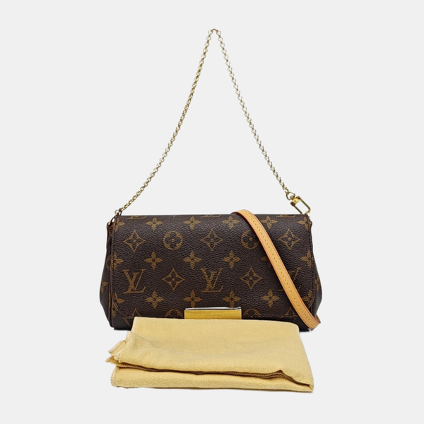 FAVORITE PM Monogram Coated Canvas Brown