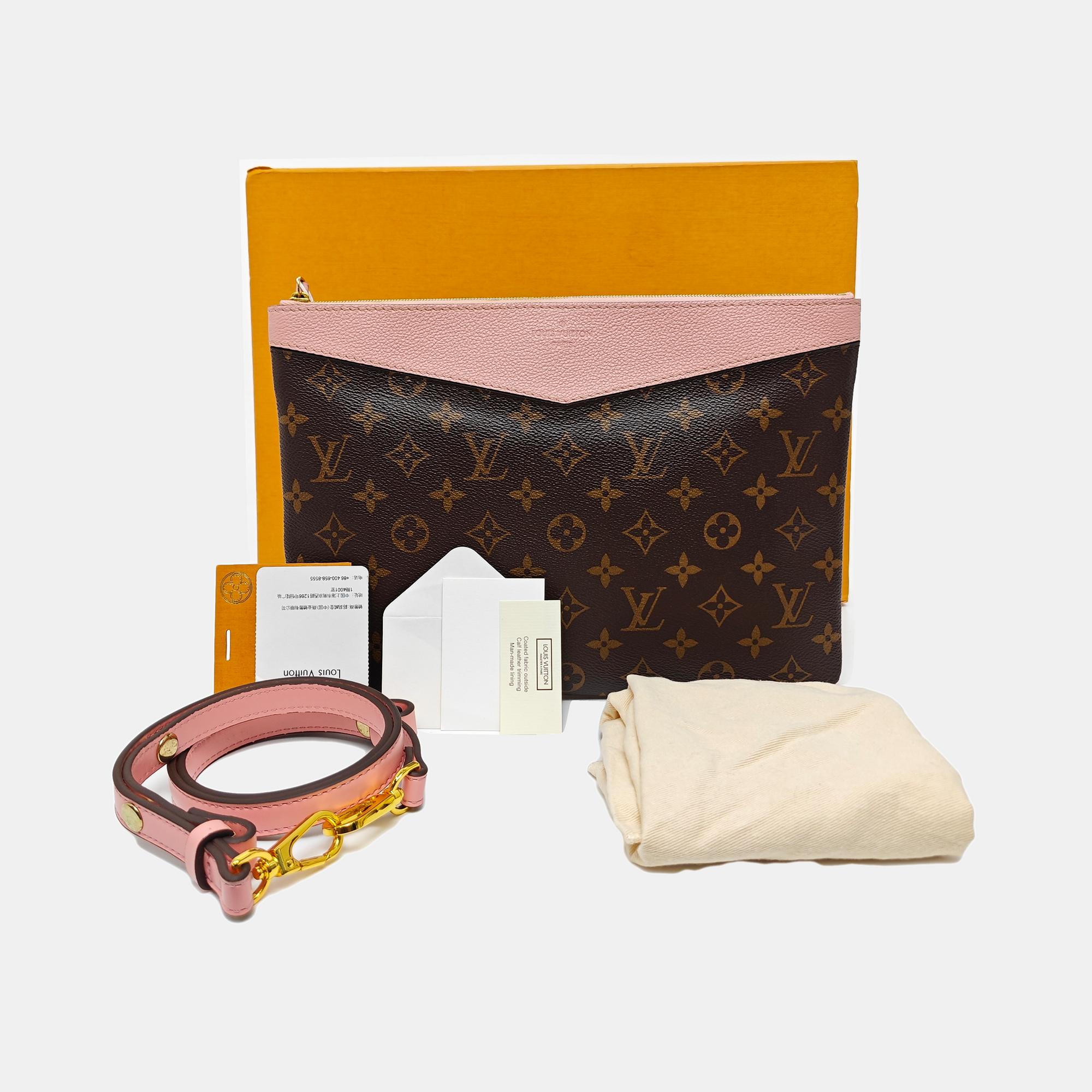 DAILY Monogram Coated Canvas Brown
