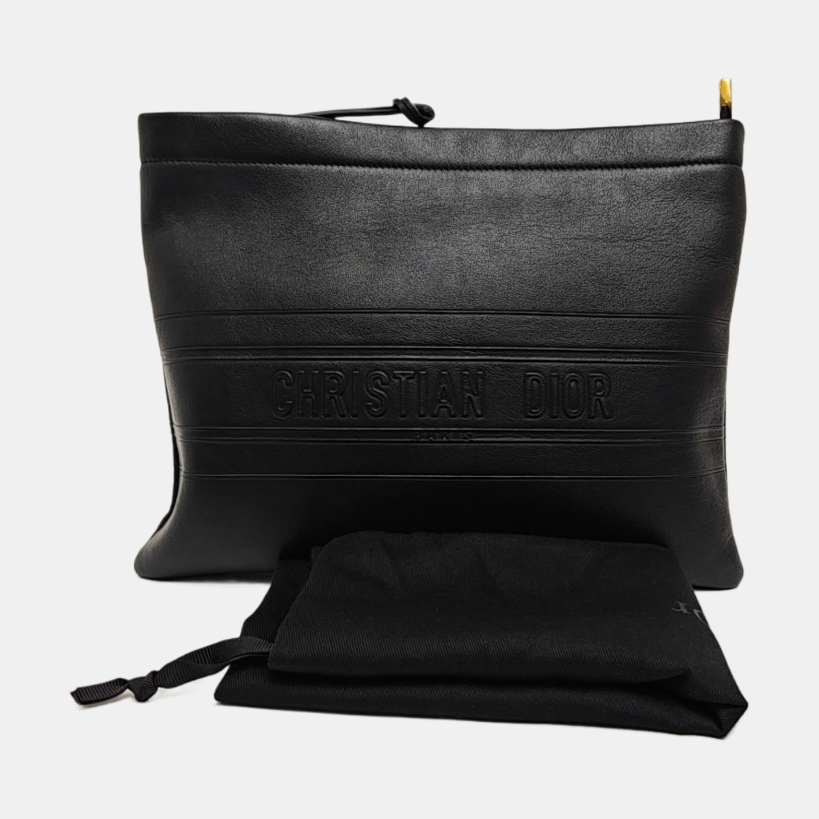 Calfskin Clutch Black