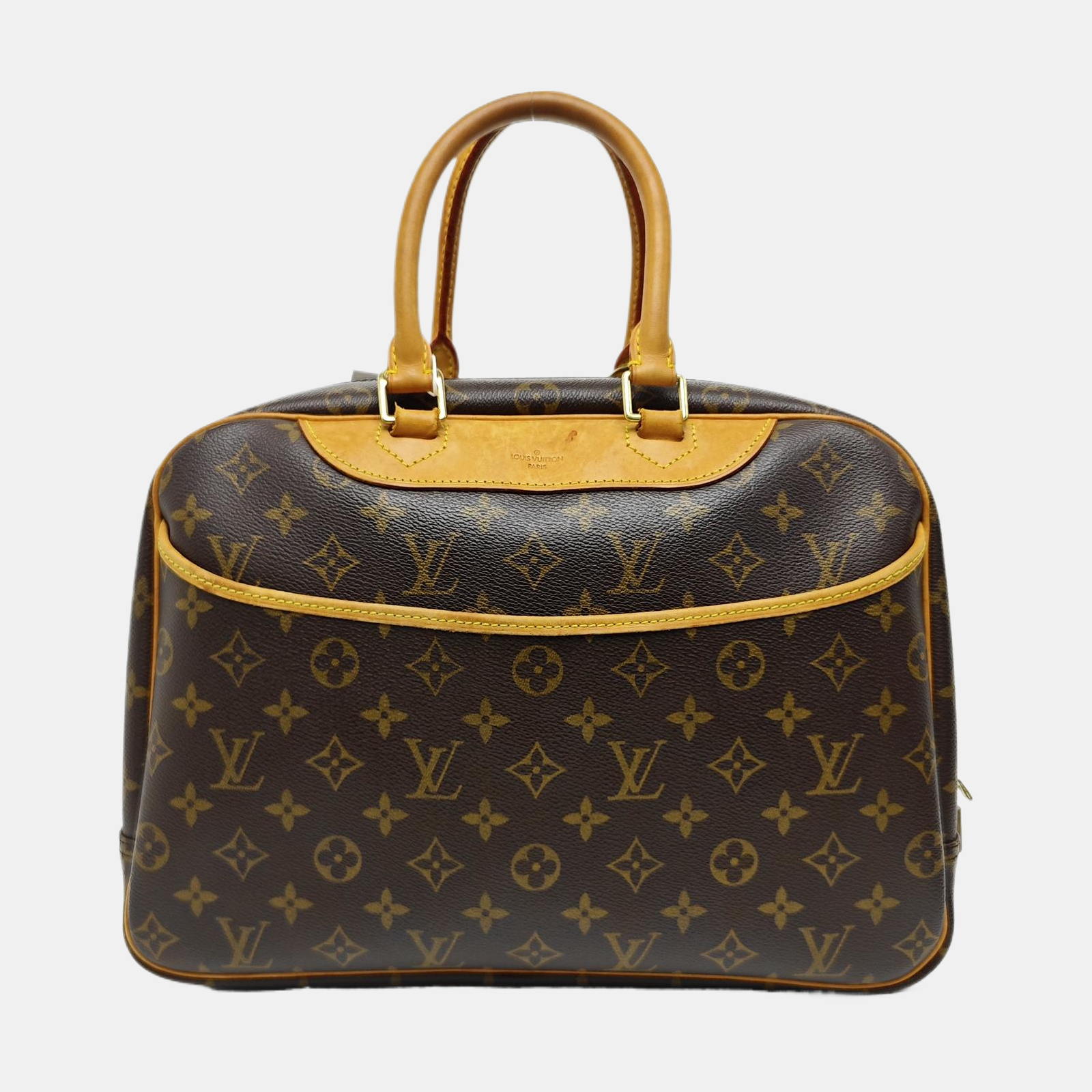 DEAUVILLE Monogram Coated Canvas Brown