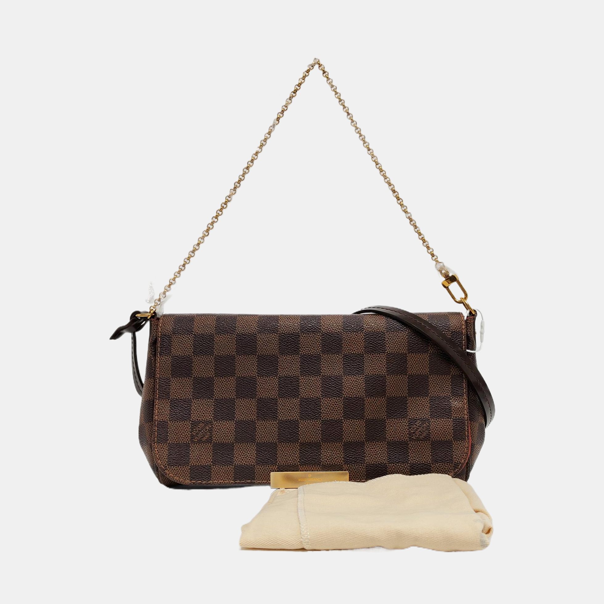 FAVORITE PM Damier Ebene Coated Canvas Brown