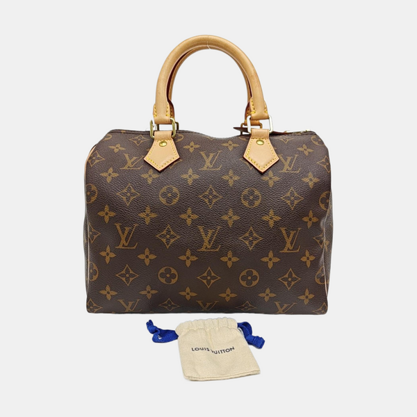 SPEEDY 25 Monogram Coated Canvas Brown