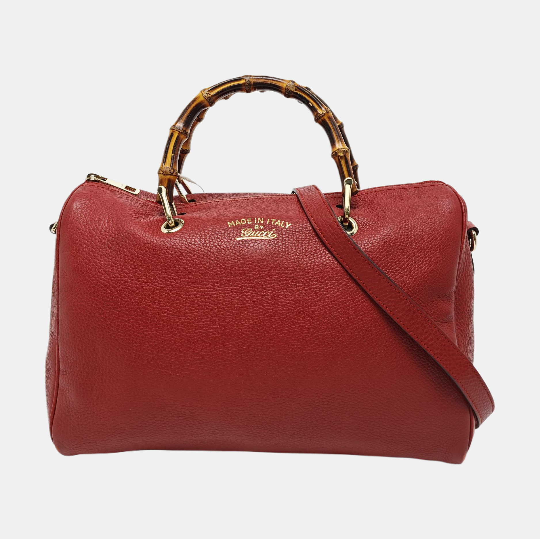 Bambú 1947 Piel de Becerro Rojo