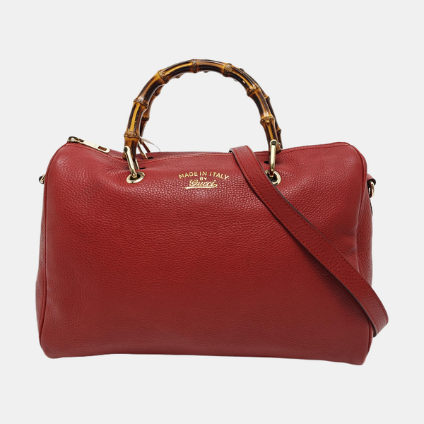 Bambú 1947 Piel de Becerro Rojo