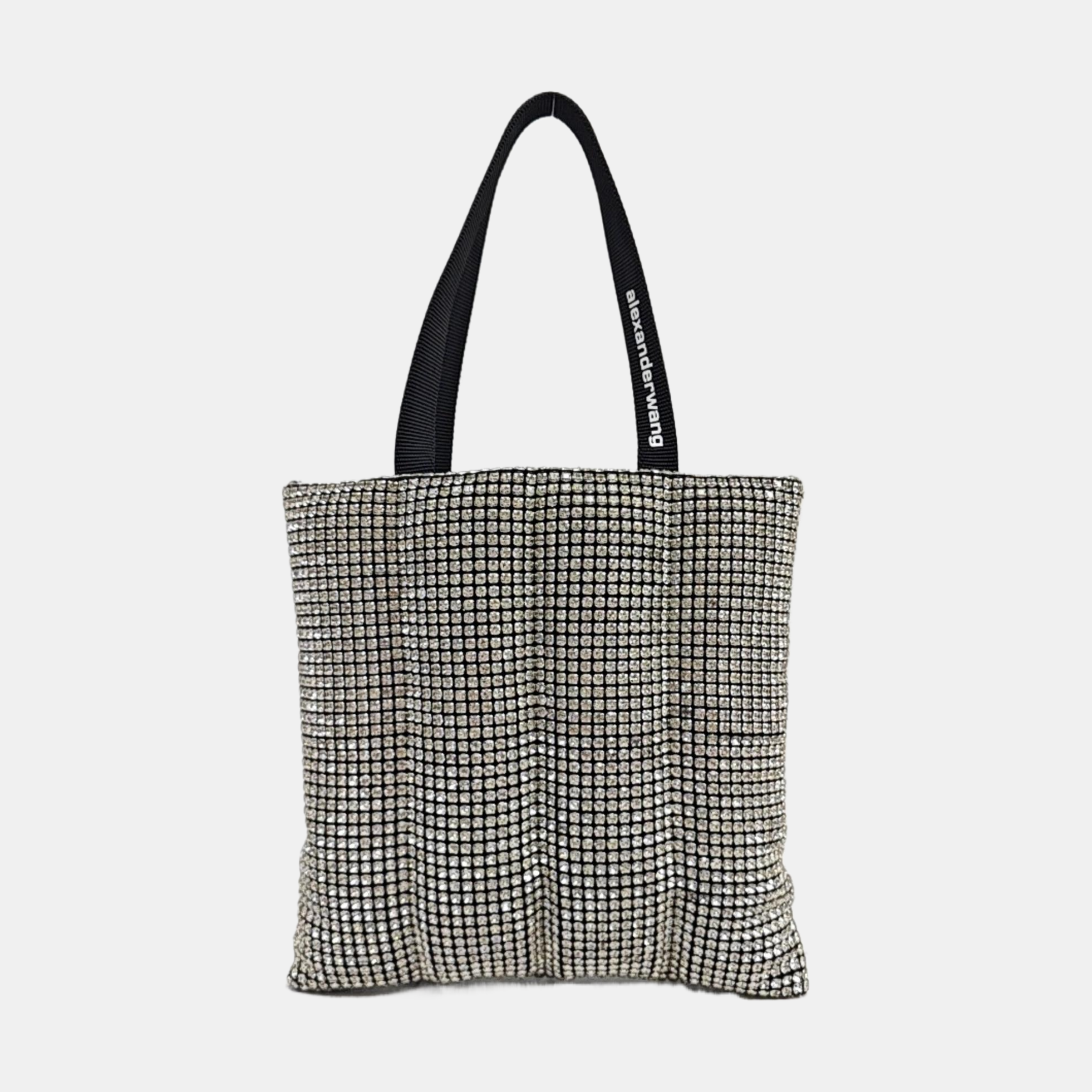 Lab-Grown Diamond Top Handle Bag Black