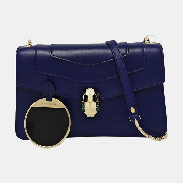 SERPENTI FOREVER Small Calfskin Blue