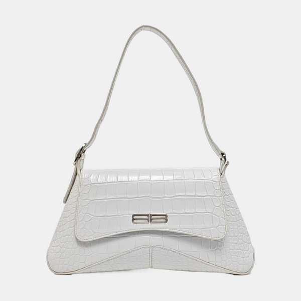 Calfskin Top Handle Bag White