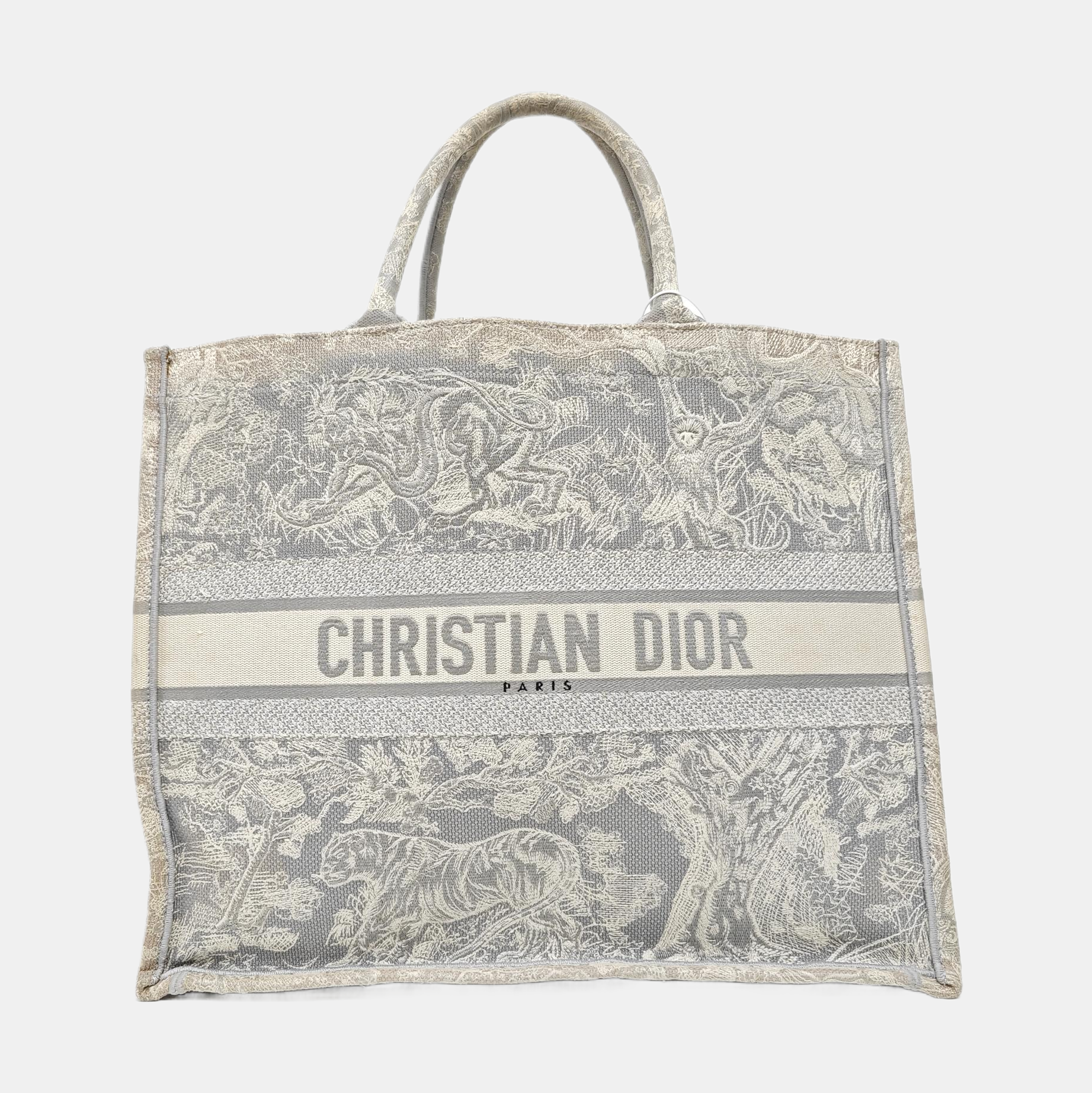 Book Tote Large Fabric Gray
