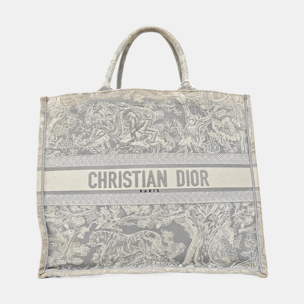 Book Tote Large Fabric Gray