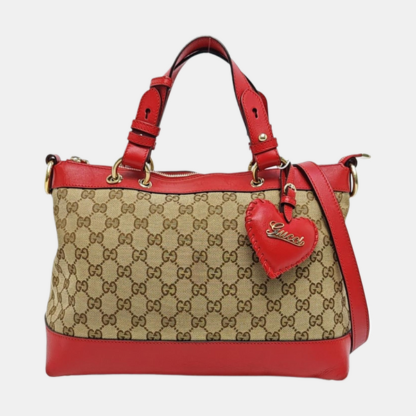Monogram Canvas Tote Bag Beige