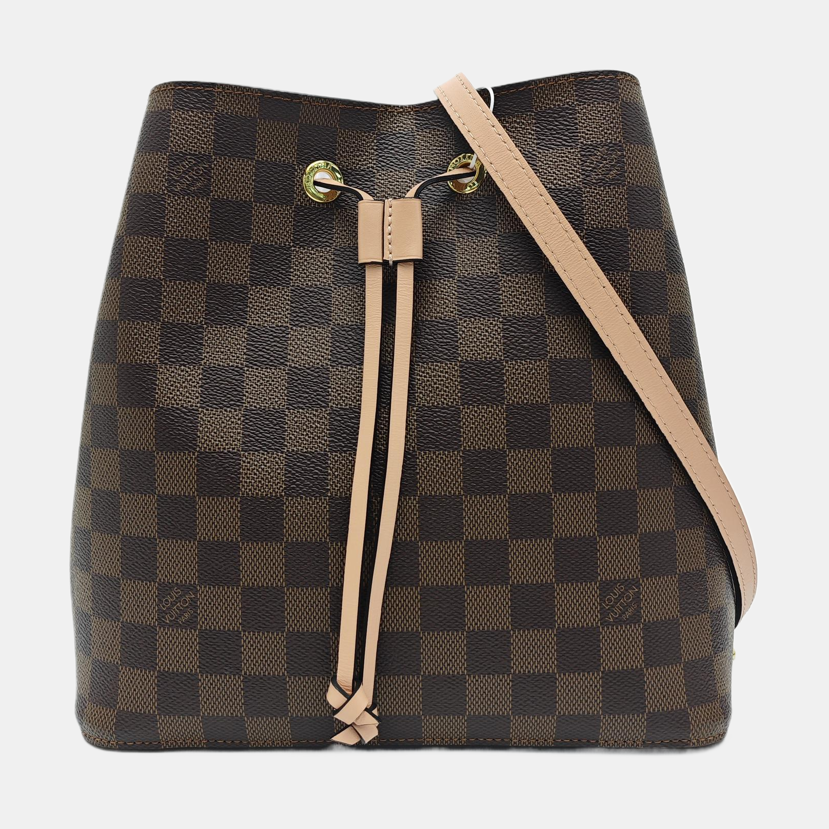 NÉONOÉ MM Damier Ebene Coated Canvas Brown