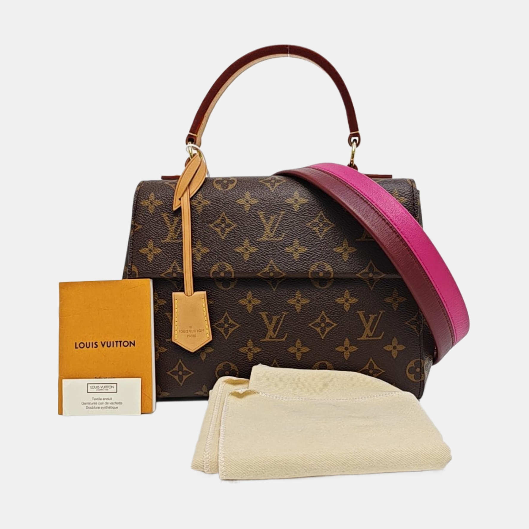 CLUNY Monogram Coated Canvas Brown