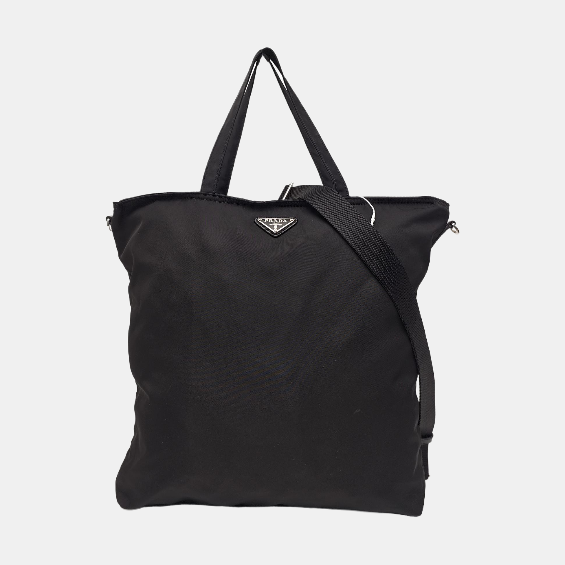 Nylon Shoulder Bag Black