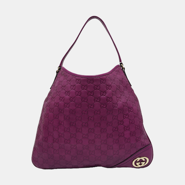 Britt Monogram Calfskin Purple