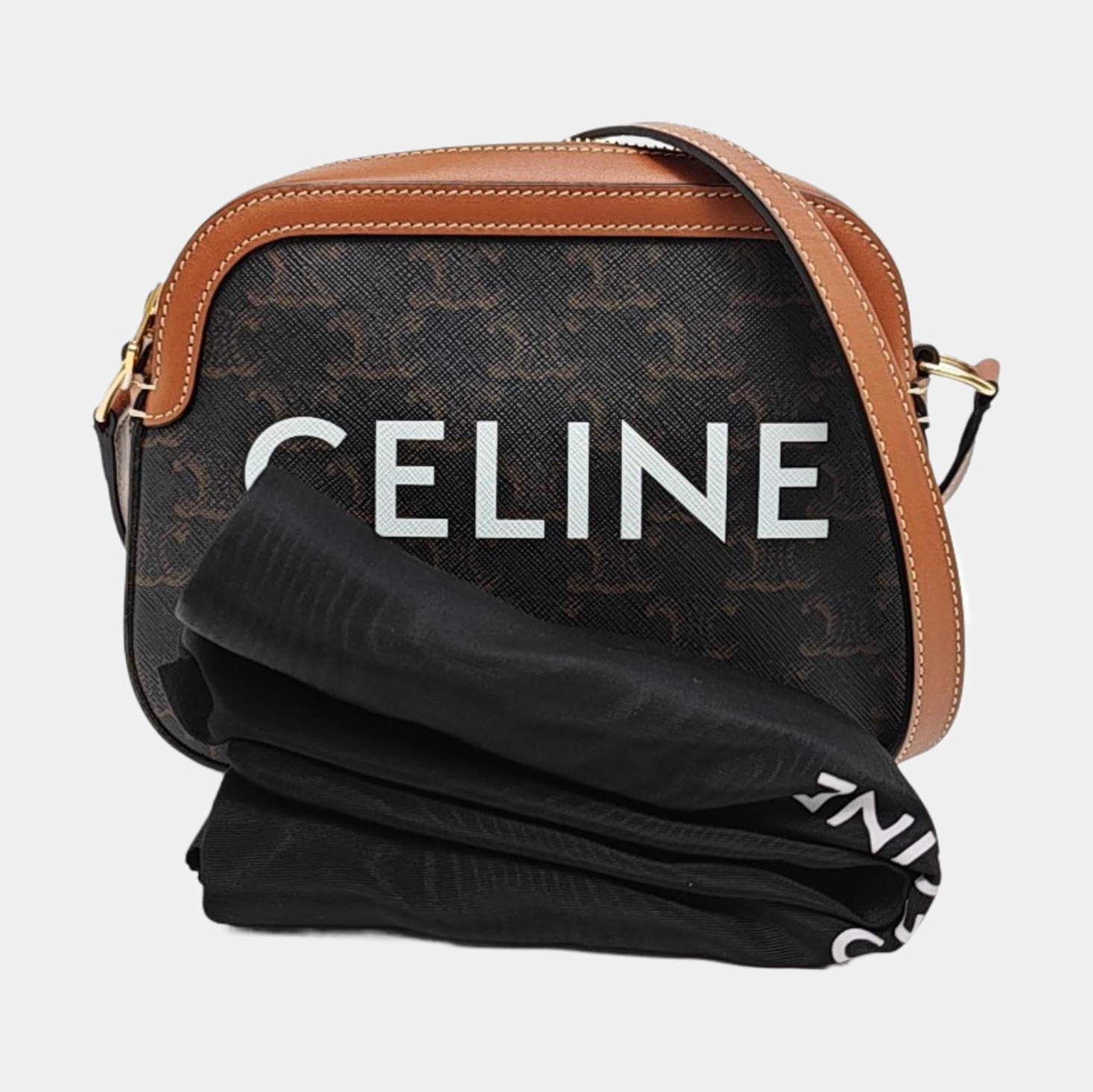 TRIOMPHE CANVAS Small Coated Canvas Black