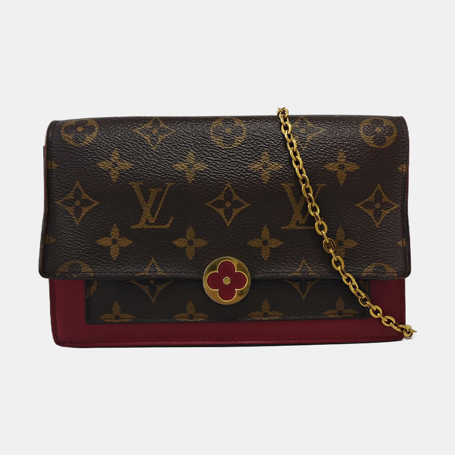 FLORE Monogram Coated Canvas Brown