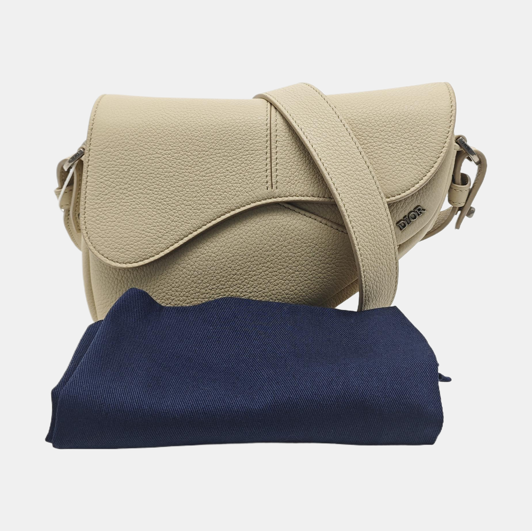 Saddle Mini Calfskin Beige