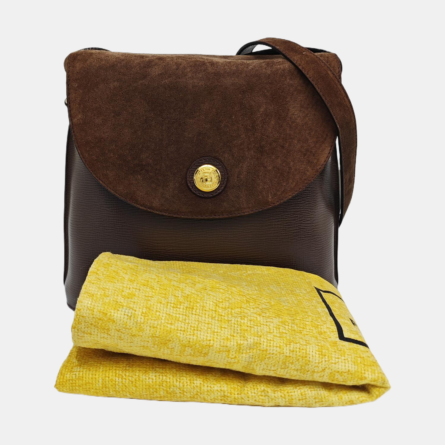 Calfskin Shoulder Bag Brown