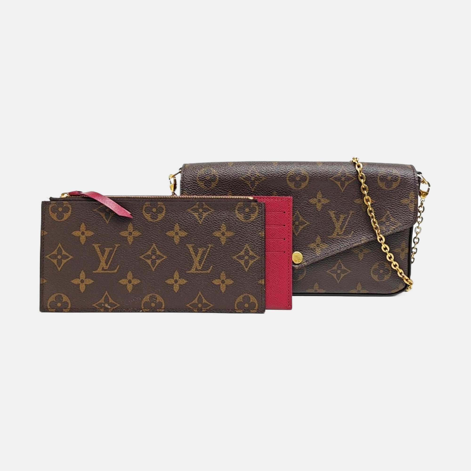 FÉLICIE Monogram Coated Canvas Brown