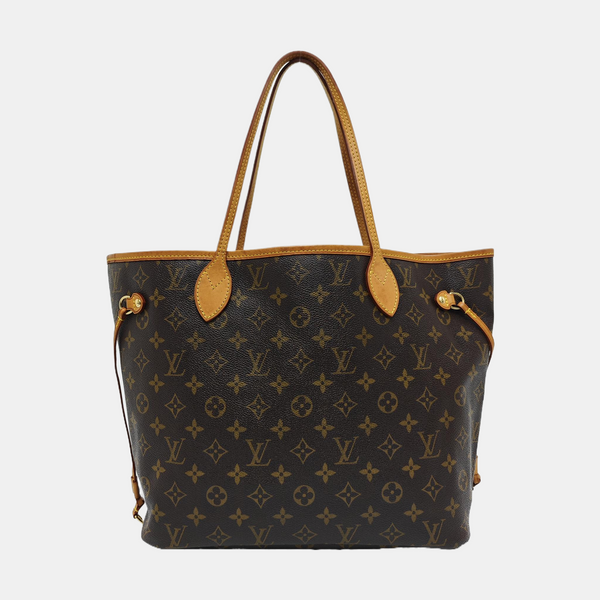 NEVERFULL MM Monogram Coated Canvas Brown