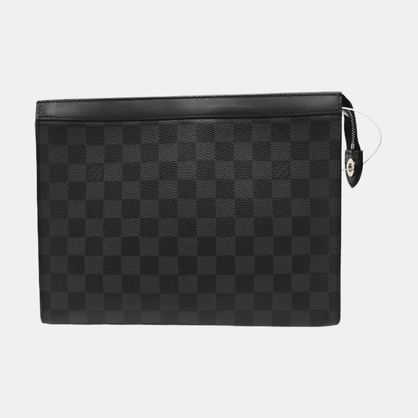 Pochette Voyag MM Damier Graphite Coated Canvas Gray