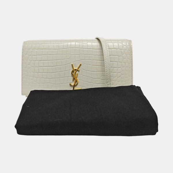 MONOGRAM Calfskin White