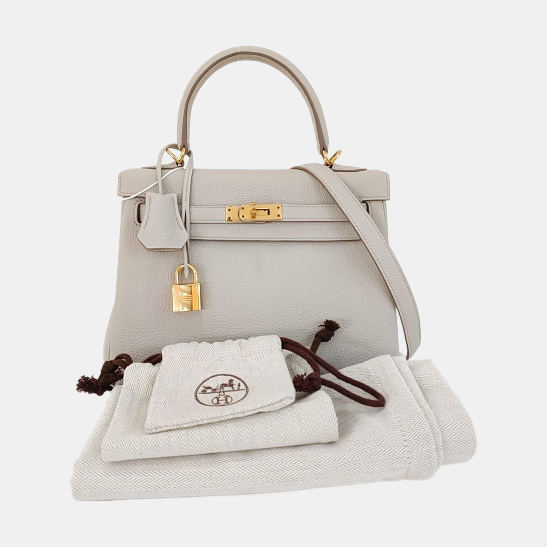 Kelly 25 Togo White