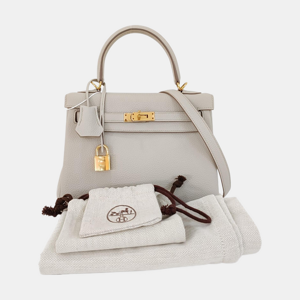 Kelly 25 Togo White