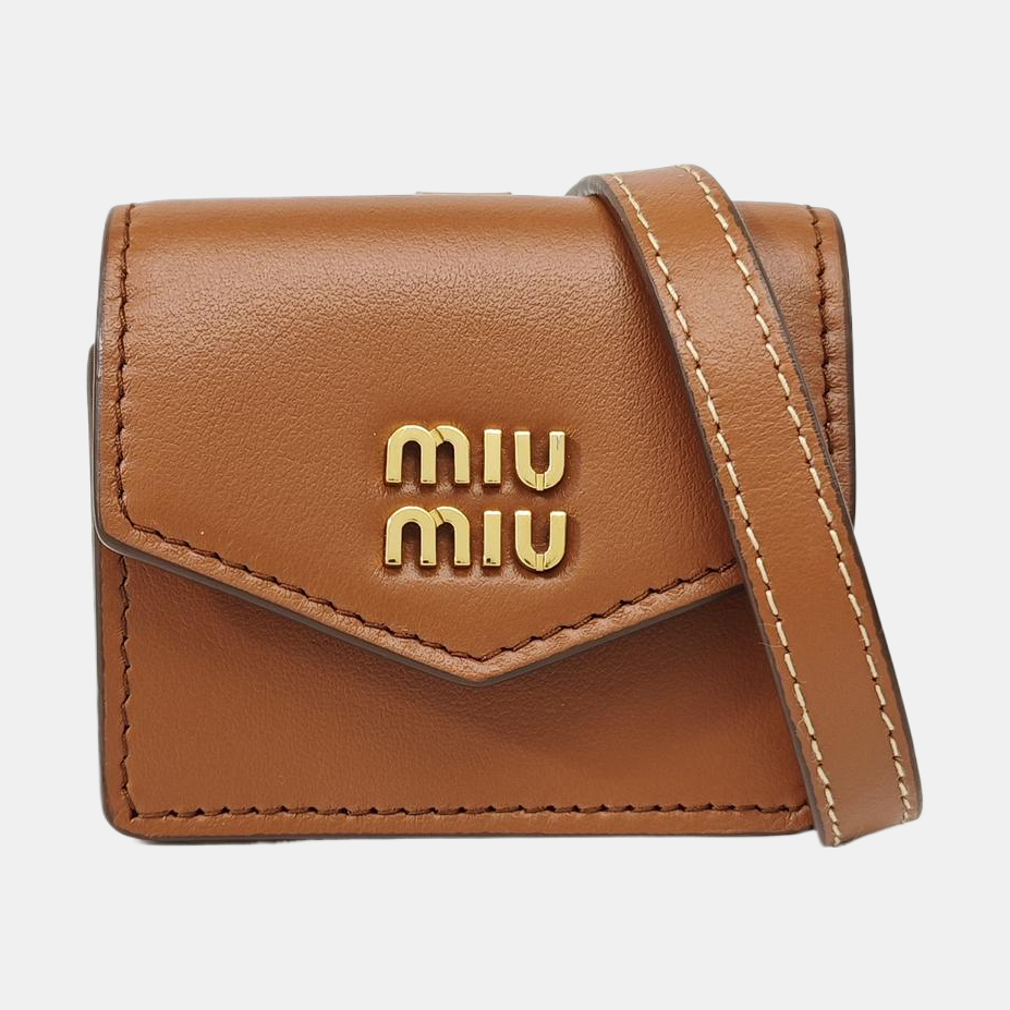 Calfskin Shoulder Bag Brown