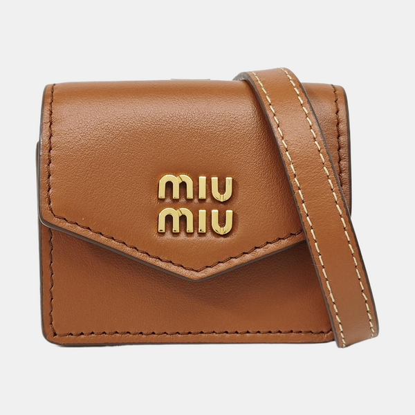 Calfskin Shoulder Bag Brown