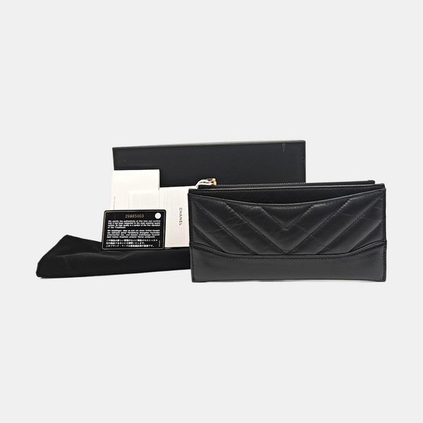 GABRIELLE Mini Quilted Calfskin Black