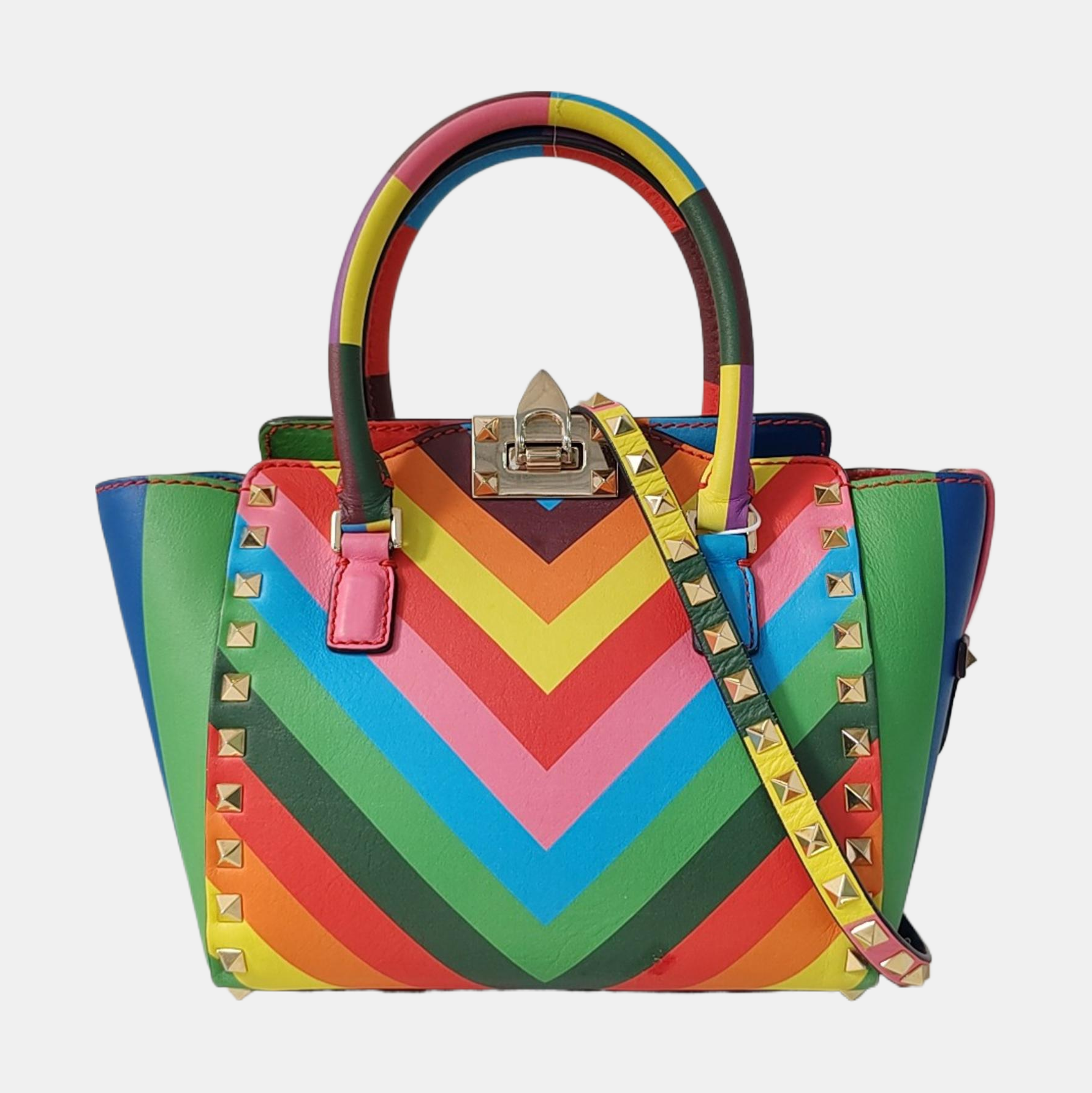 Rockstud Mini Calfskin Multicolor