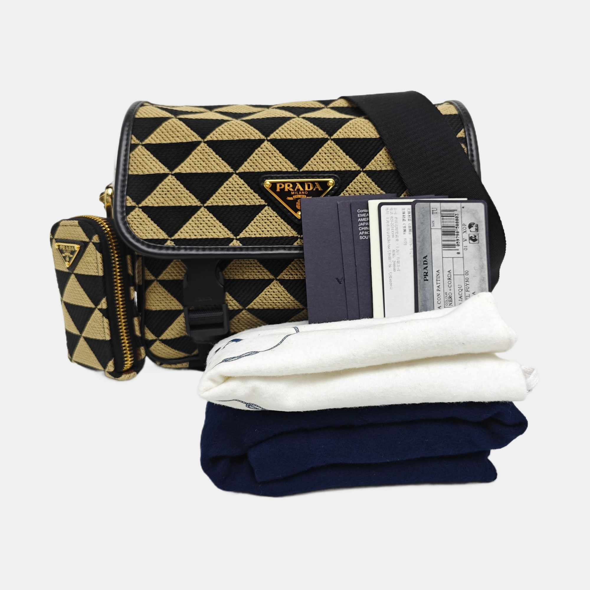 Fabric Crossbody Bag Multicolor