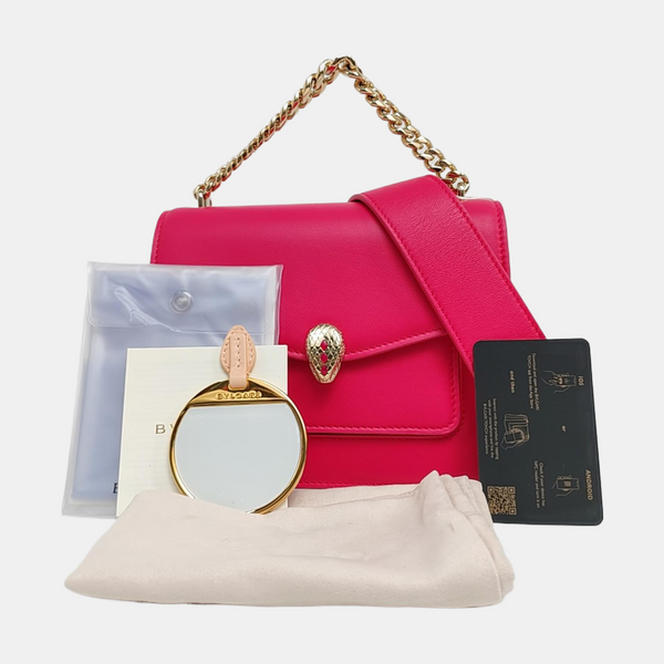 SERPENTI FOREVER Small Calfskin Pink