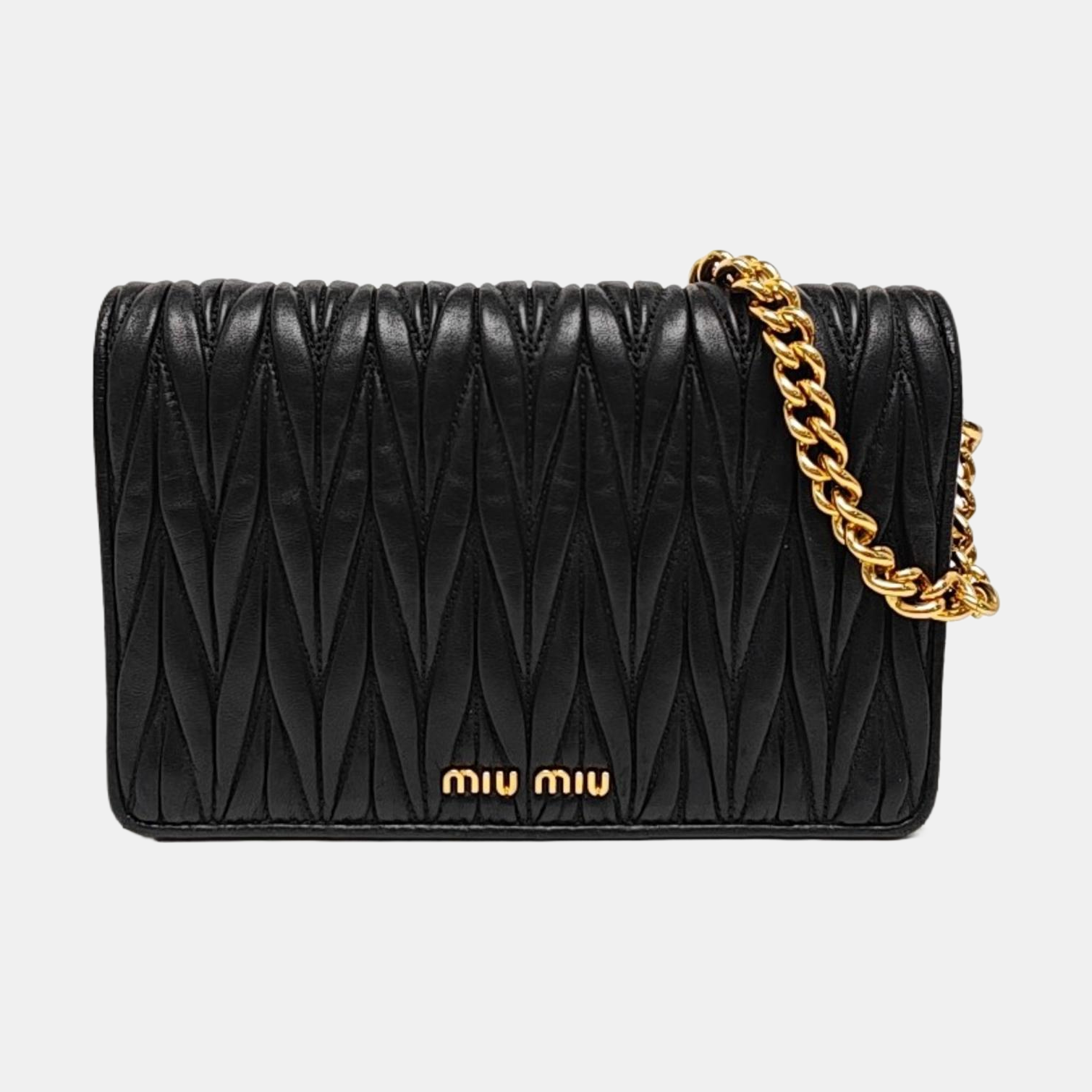 Matelassé Quilted Lambskin Black